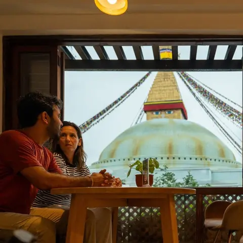 Boudhanath Stoepa en culturele sightseeing in Kathmandu | By Mountain People kleinschalige groepsreizen in Nepal